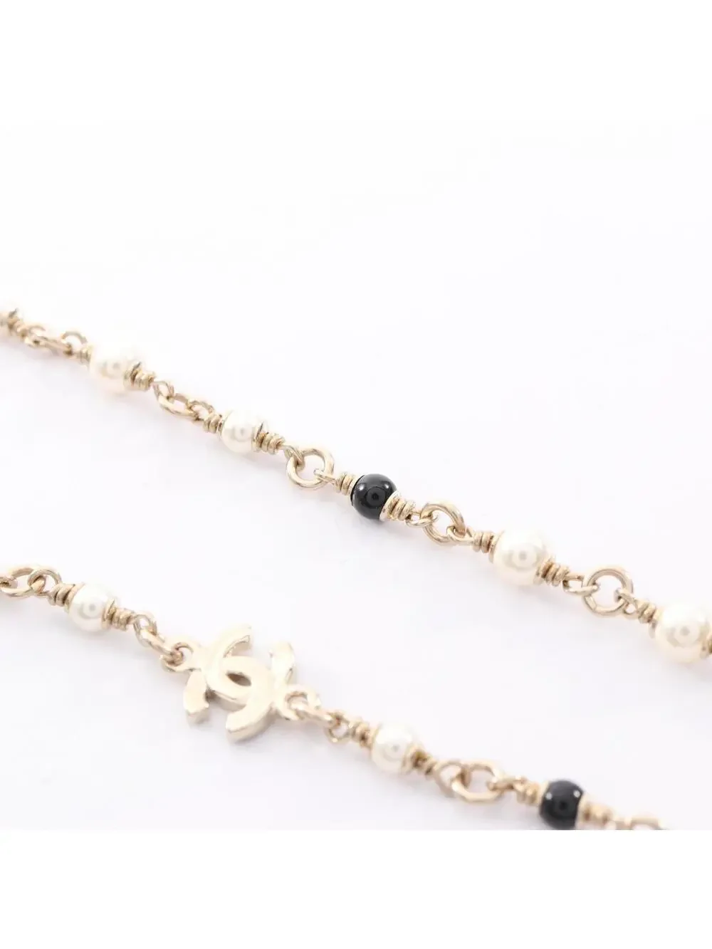 Chanel Cc Logo Pendant Necklace Gold- #244065C14B